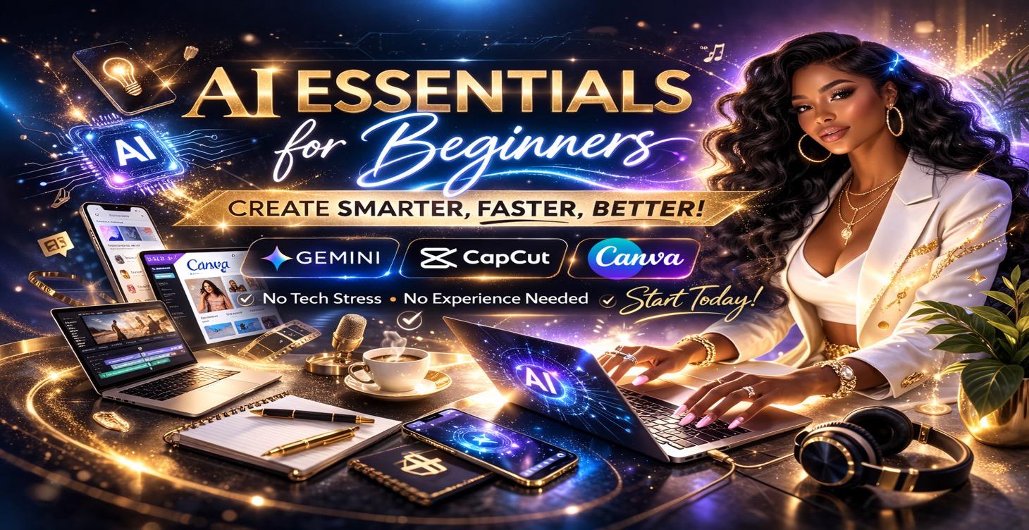 🔥 Learn Beginner AI Tools Gemini, CapCut & Canva
