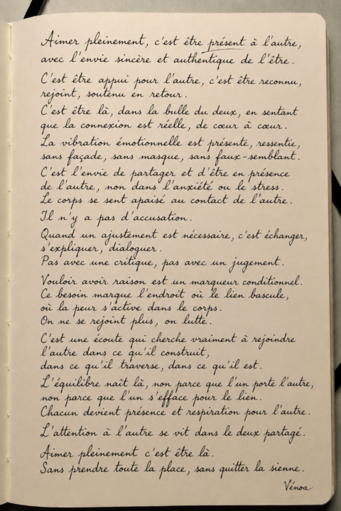 3/12 Aimer pleinement : etre présent à l'autre