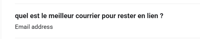 Email à la Creation de la communauté Skool attention a bien saisir la question