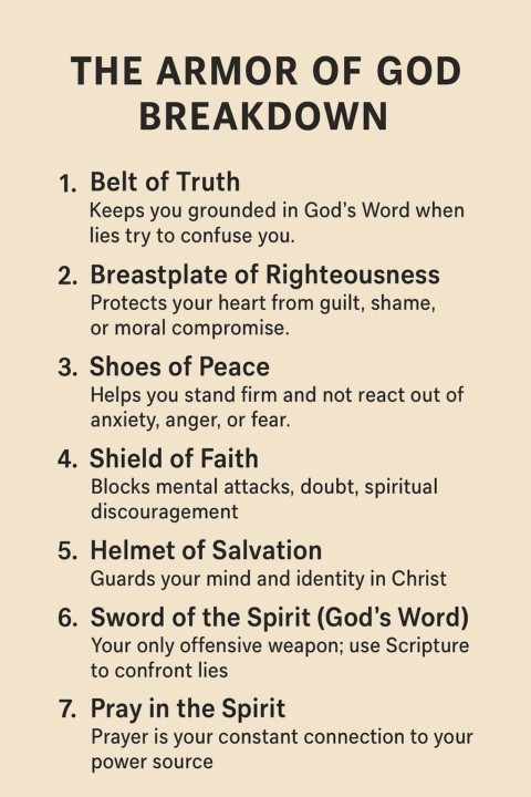 🛡️ This Week’s Devotion: Standing Firm in Spiritual Warfare