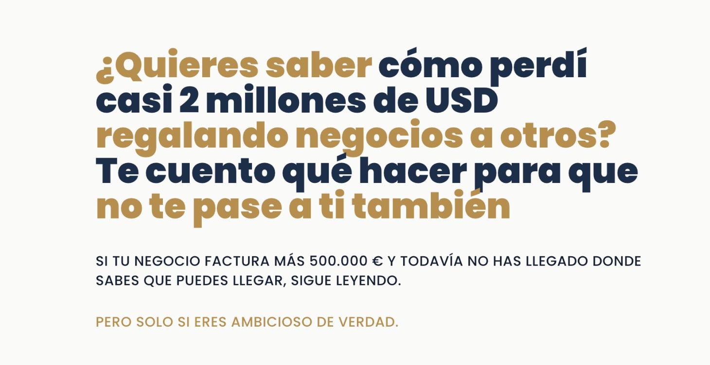Cómo generé 2 Millones USD para otros