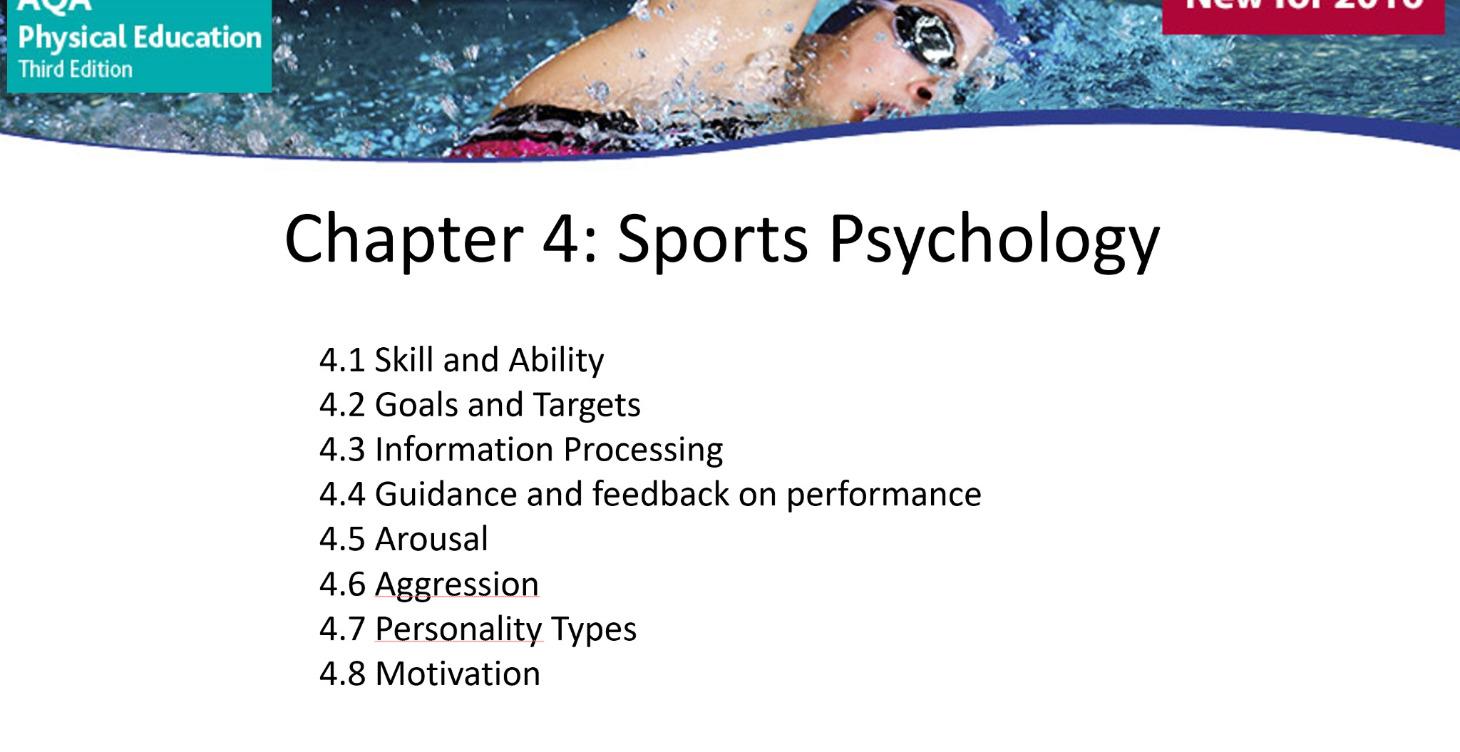 Chapter 4 Sports Psychology