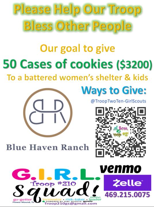 Help our troop make their donation goal
