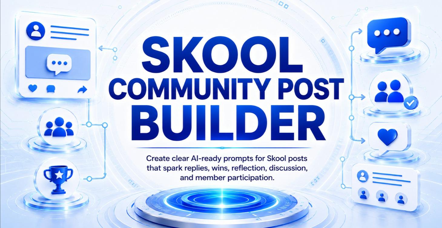 SKOOL COMMUNITY POST BUILDER