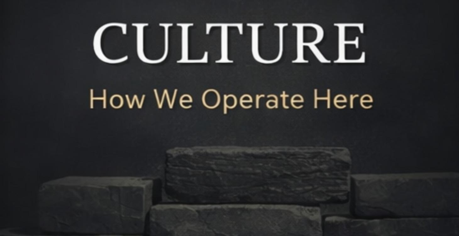 Culture:  How we operate here.