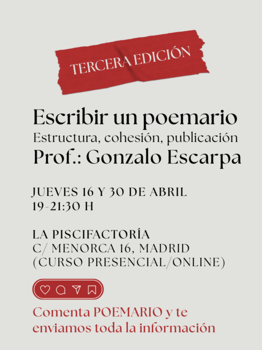 escribir poemarios y estudiar el lenguaje poético