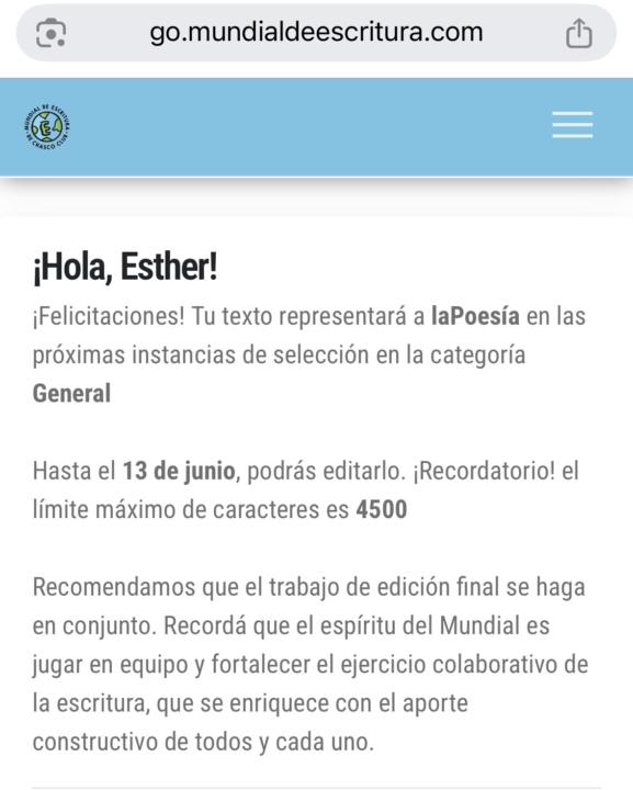 MUNDIAL DE ESCRITURA