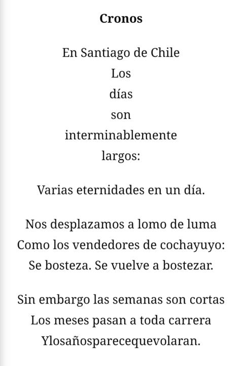 Cronos (Nicanor Parra)