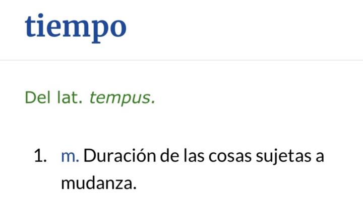 TIEMPO