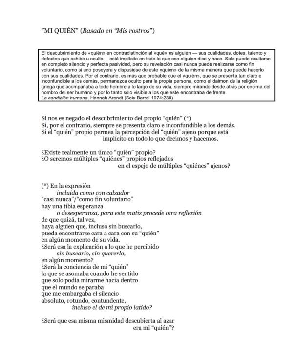 MI QUIÉN (basado en MIS ROSTROS)