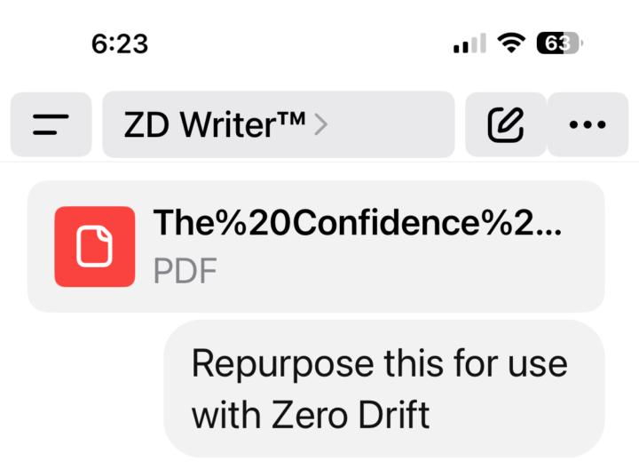 REPURPOSING PROMPTS WITHIN THE ZD ALL-IN-ONE™ TOOL