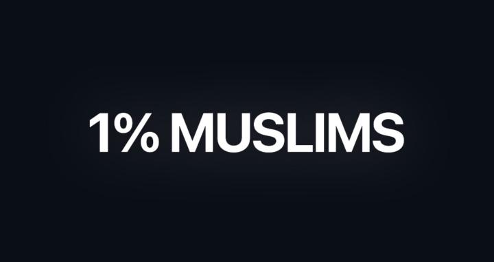 1% Muslims