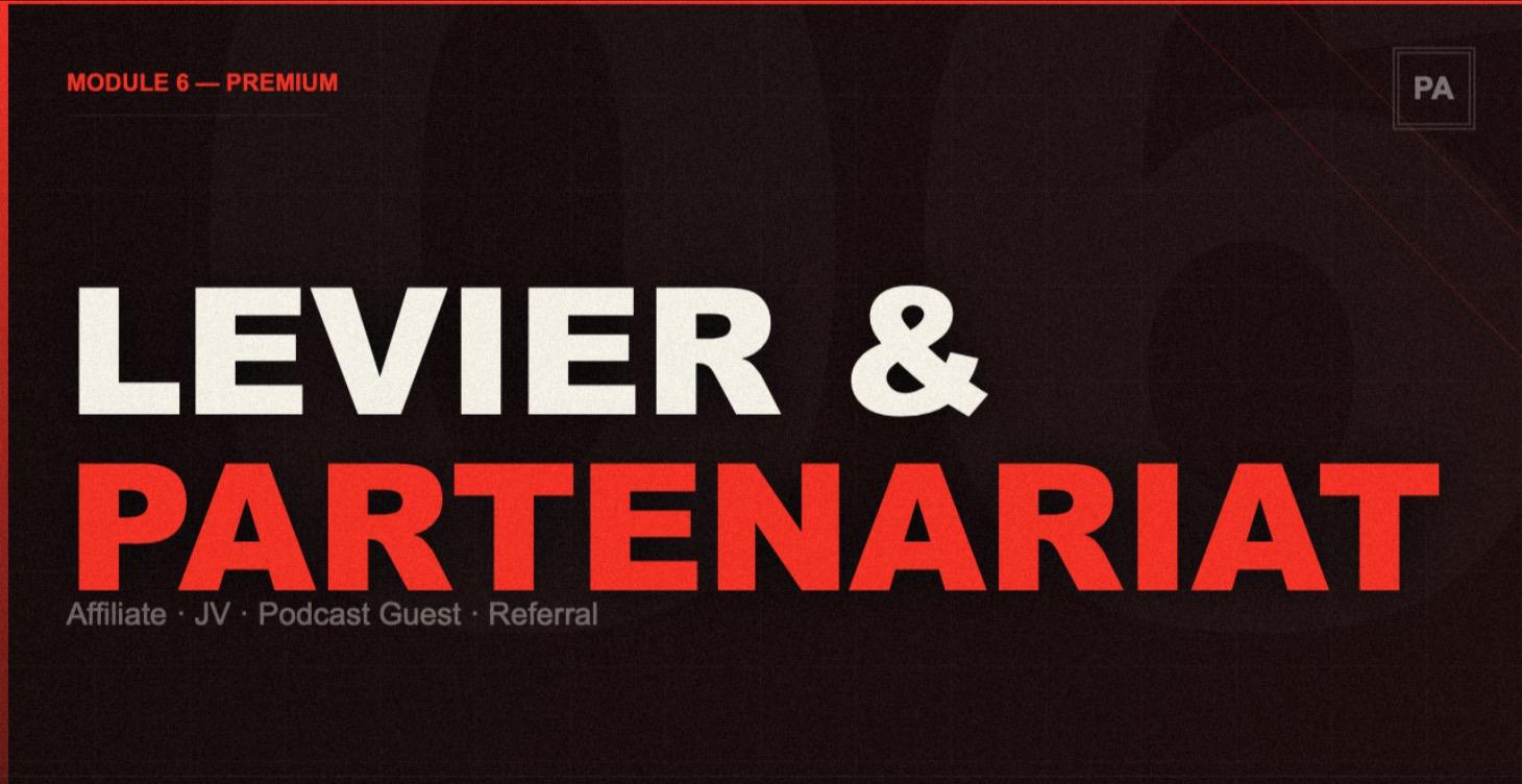 Module 6: leviers & partenariats