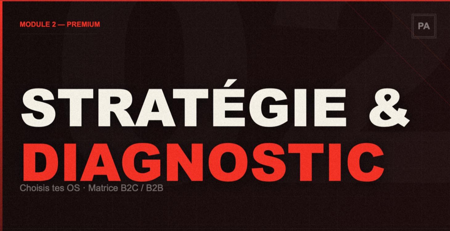 Module 2: Stratégie & diagnostic