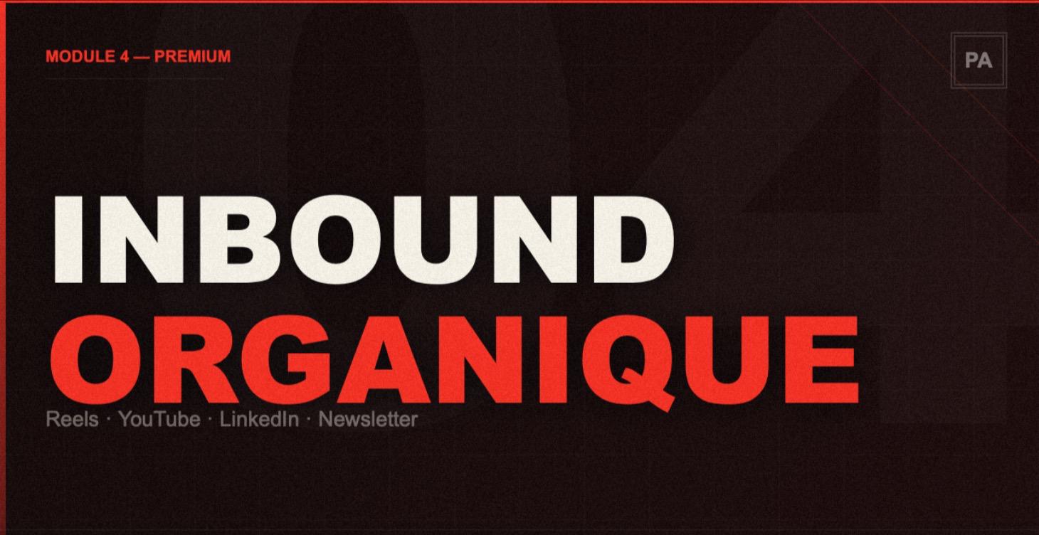 Module 4: Inbound organique