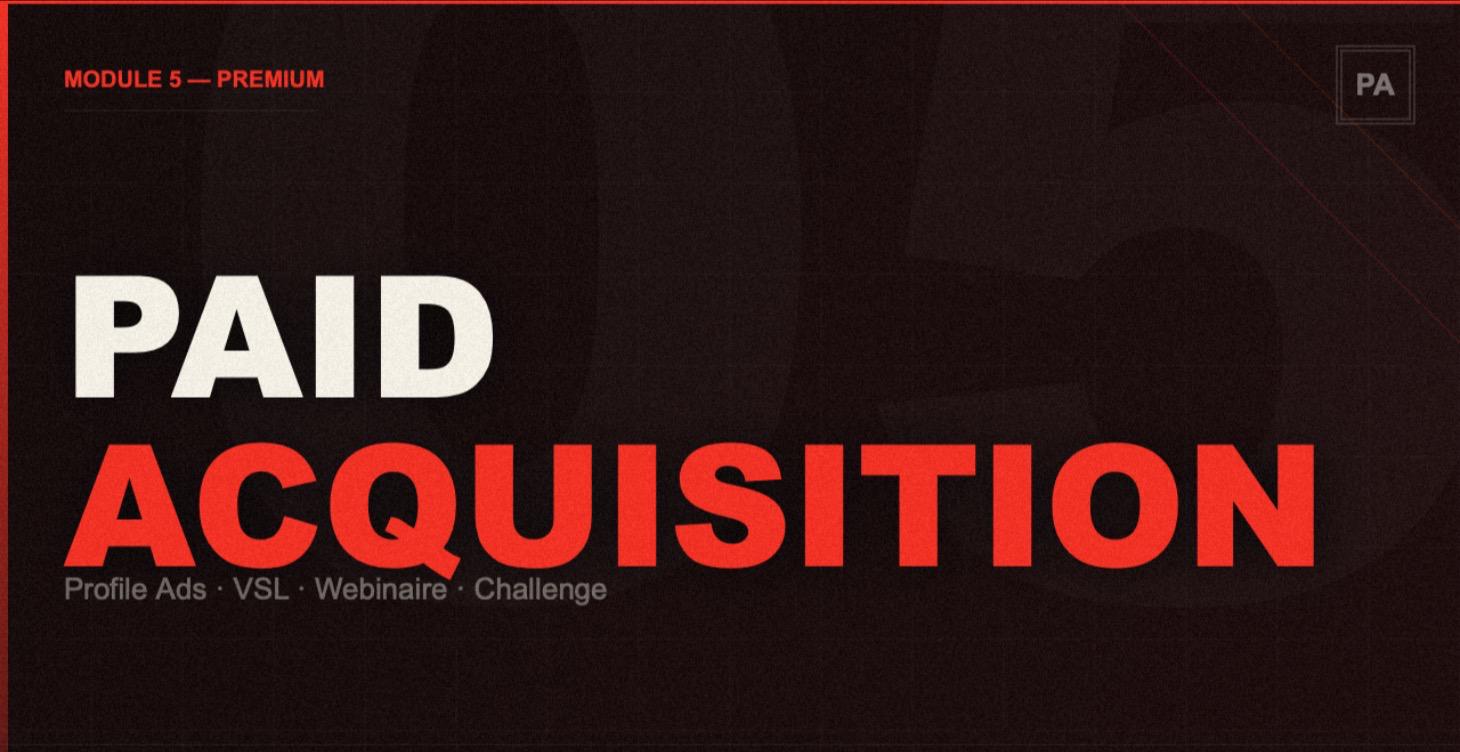 Module 5: Acquisition payante