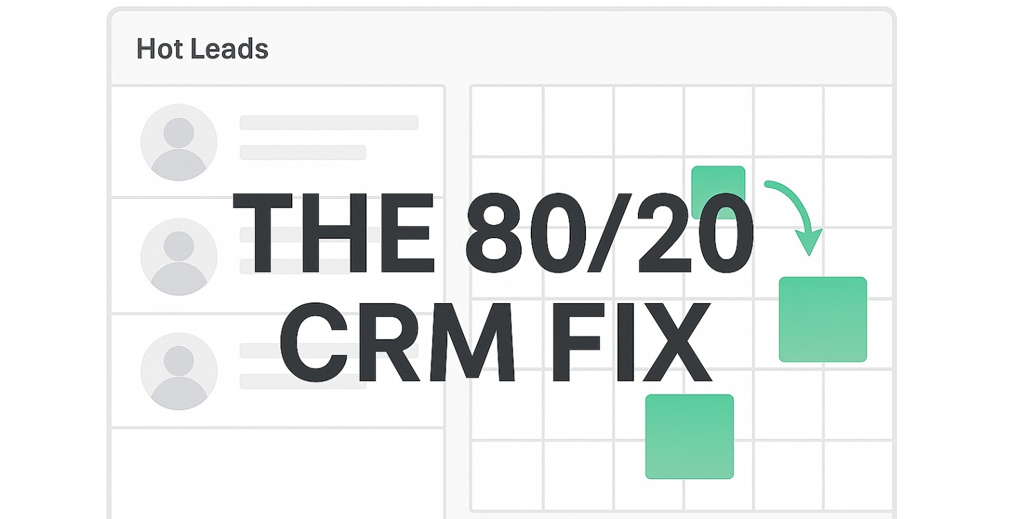 The 80/20 CRM Fix