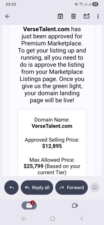 VerseTalent.com Approved for $12895