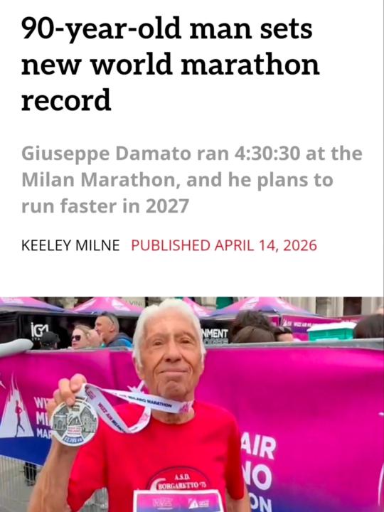 90 year old marathoner
