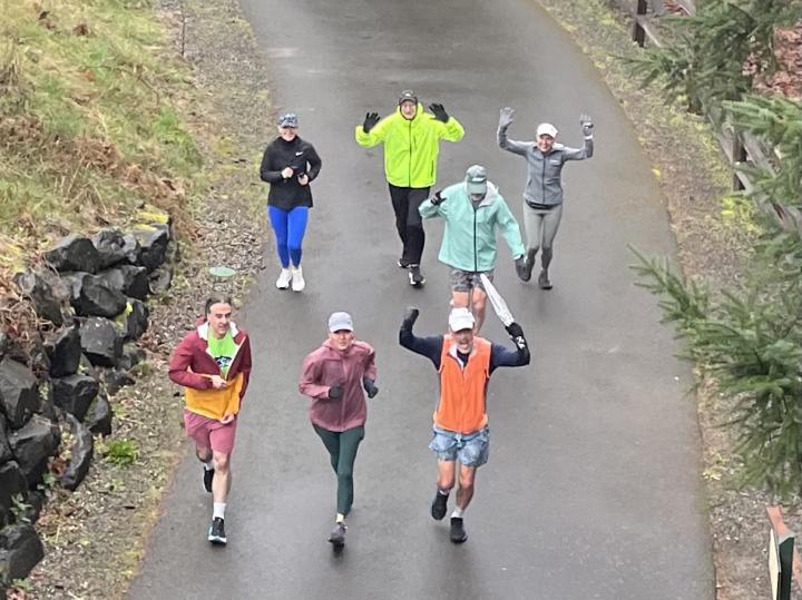 Great run this morning.