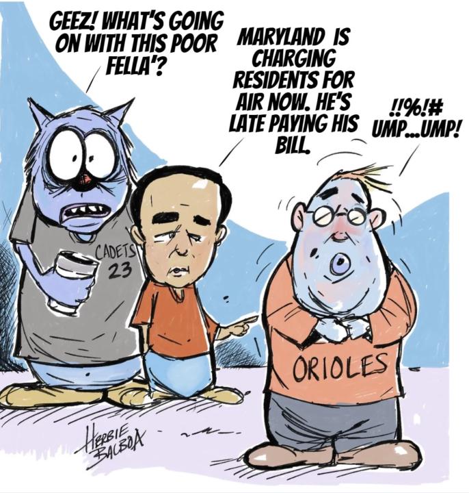 Herbie Balboa:  The Nickle and Dime State of Maryland Cartoon 