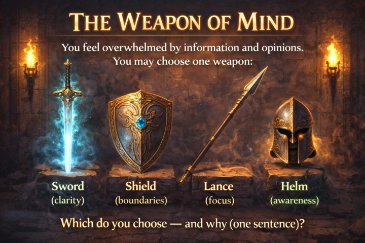 THE WEAPON OF MIND