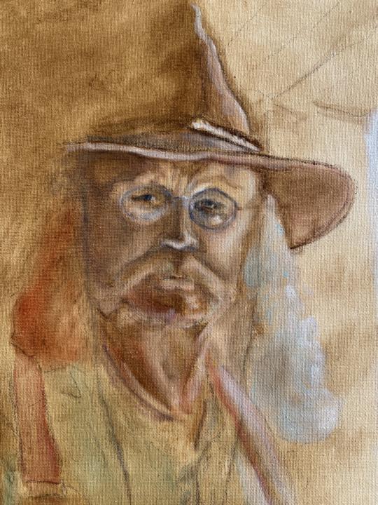 Underpainting started/My friend Dave!