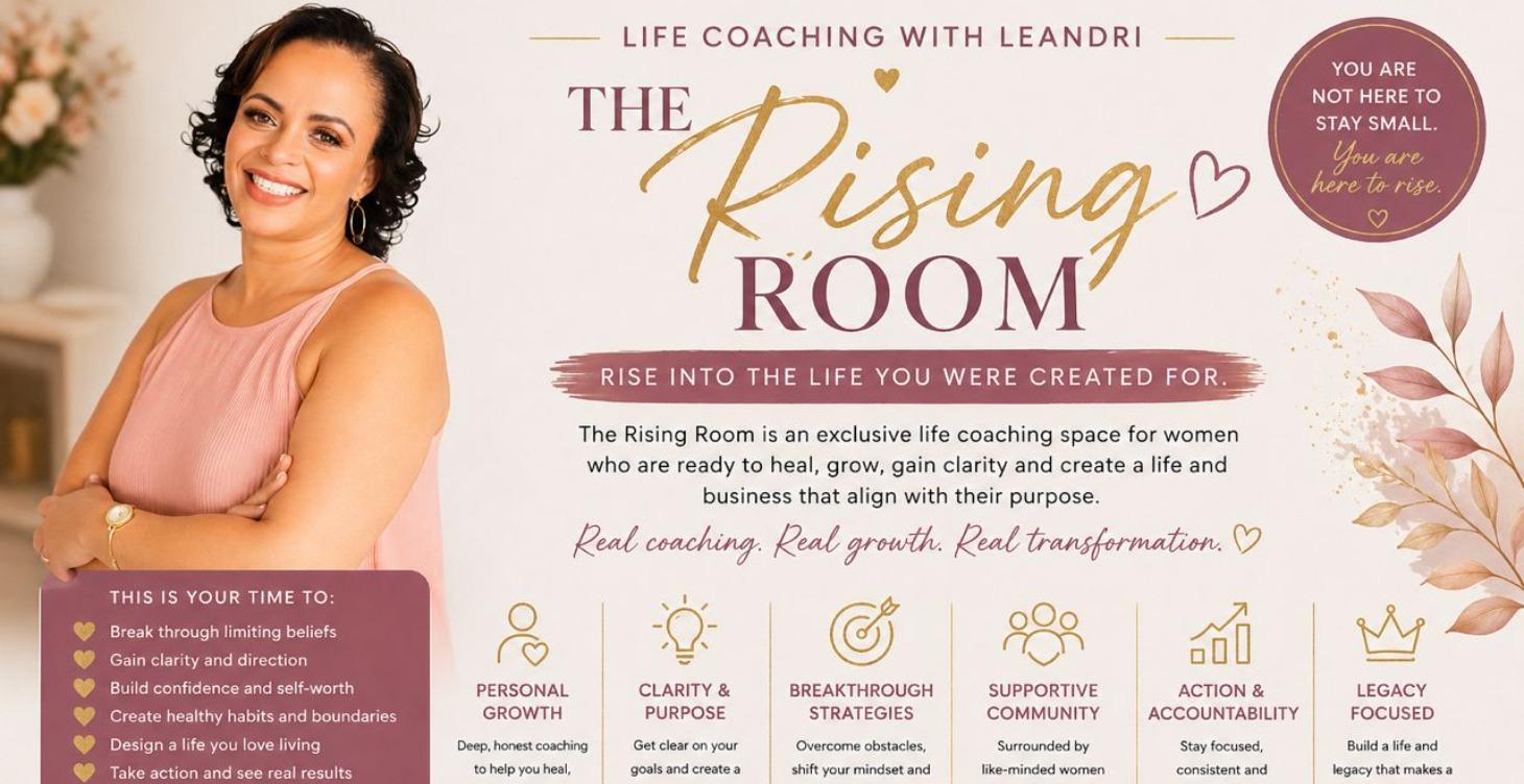 1:1 Coaching with Leandri - The Rising Room 💛
