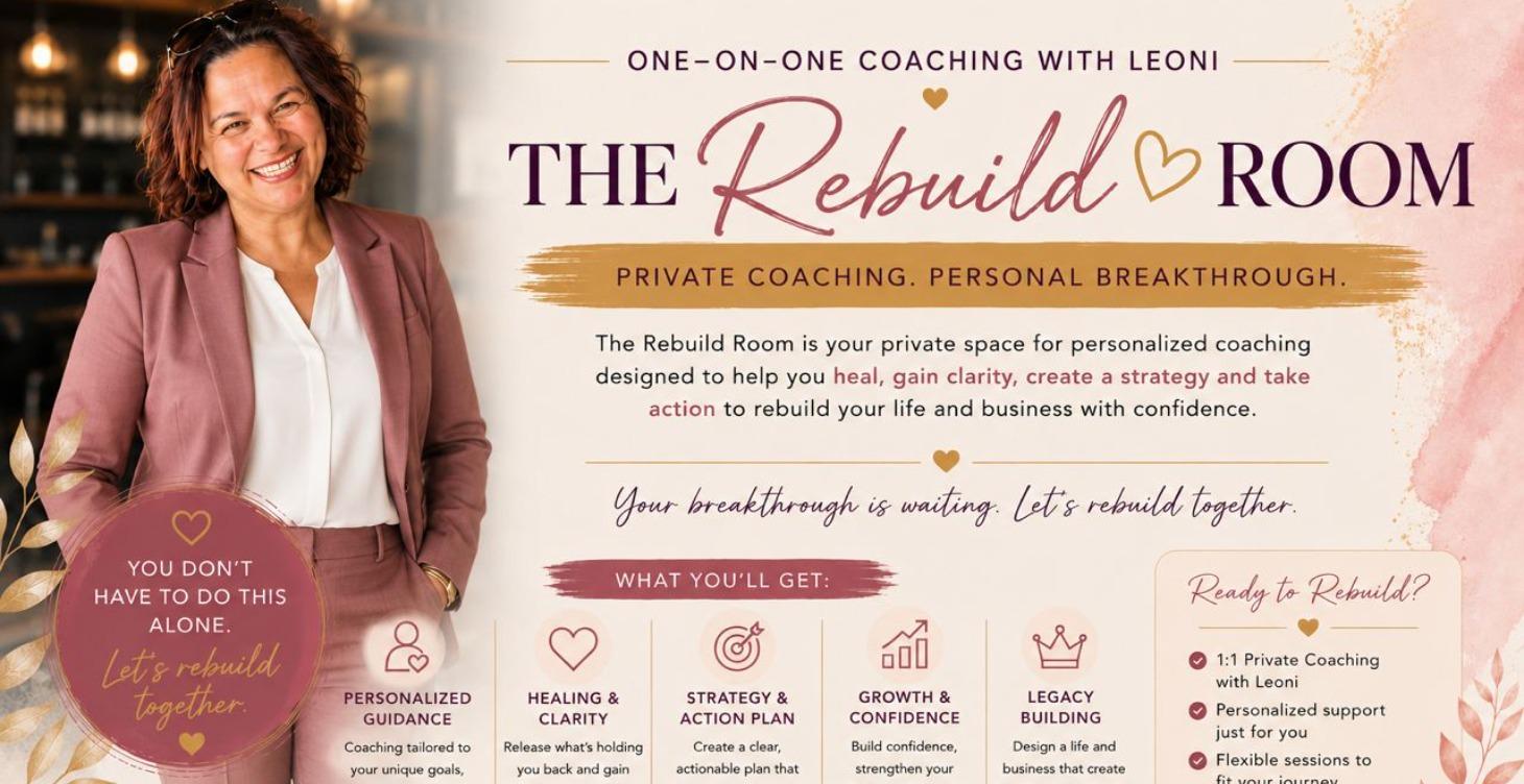 1:1 Coaching with Leoni - The Rebuild Room