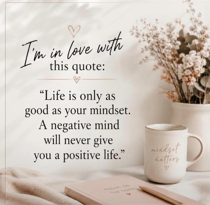 Mindset is everything 