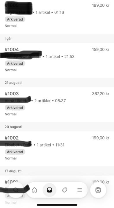 Delar med mig