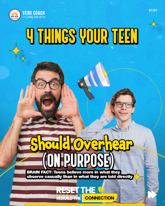 4 Things your teenager needs to overhear you say 🌟