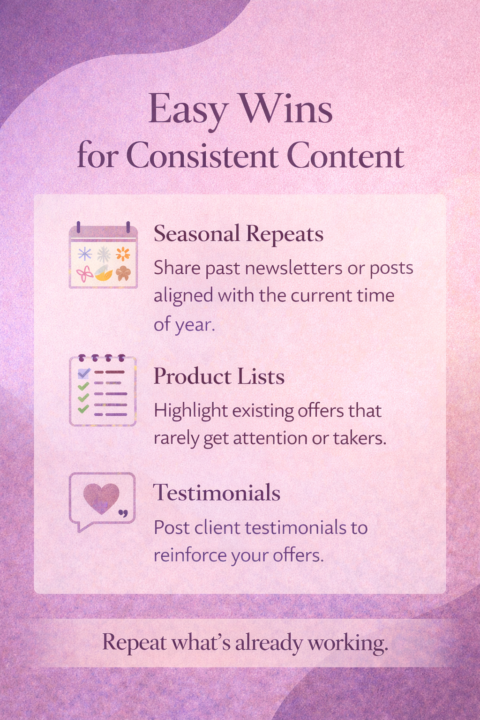 Simple Content Systems for Low-Energy Days