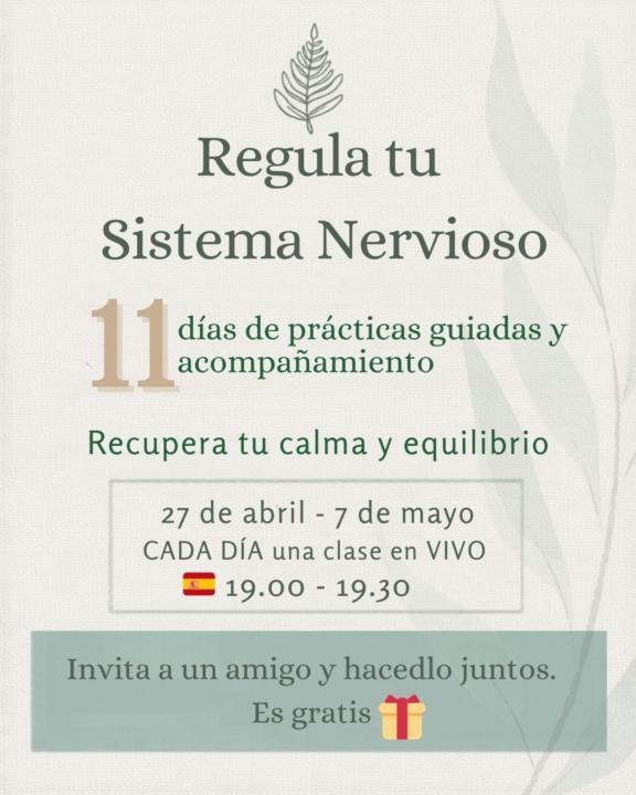 🎁 Reto gratuito: Regula tu Sistema Nervioso