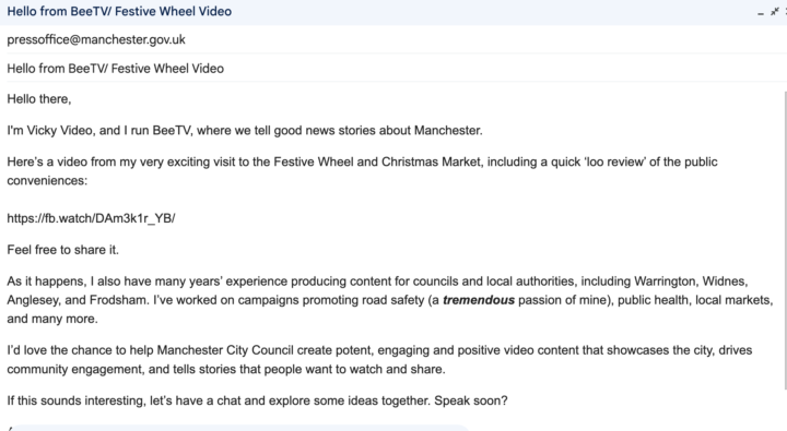 How to hustle your local authority - template here 