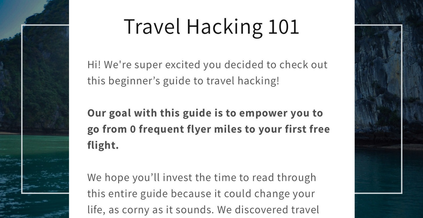 TRAVEL HACKING 101