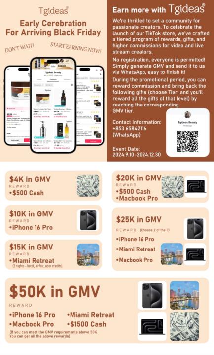 Tgideas Beauty Launch Campaign thru 12/30/24