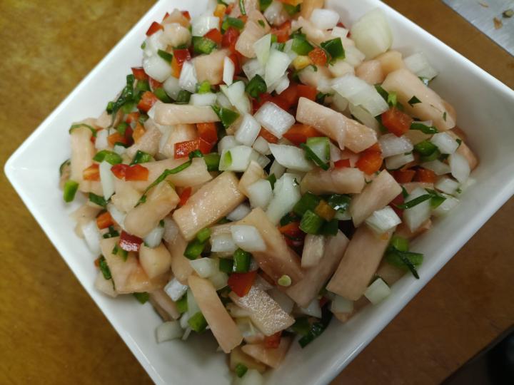 Pink pineapple salsa