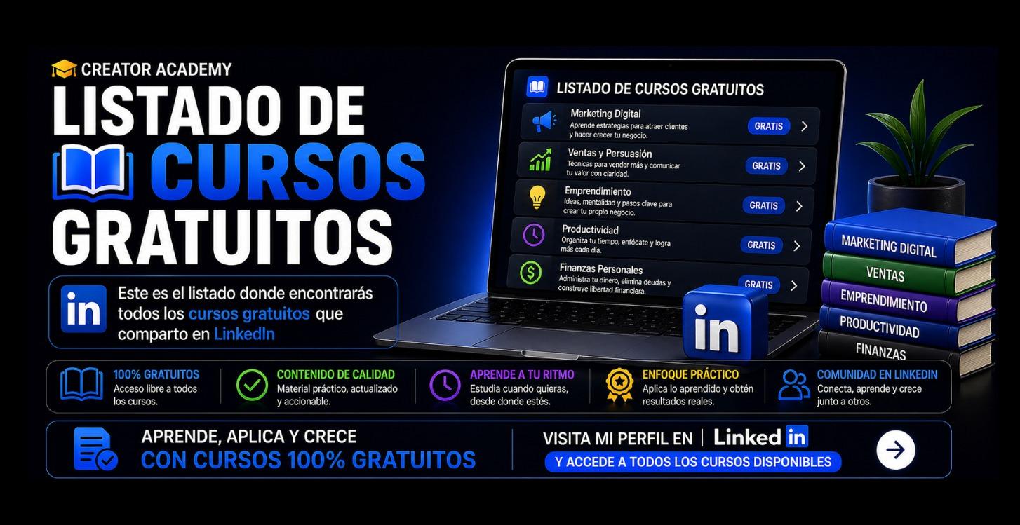 LISTADO DE CURSOS GRATUITOS