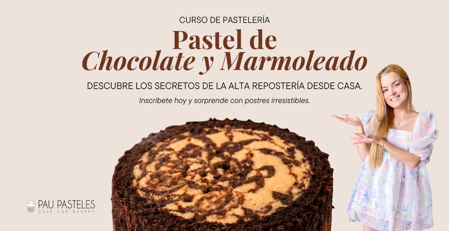 PASTEL DE CHOCOLATE Y MARMOLEADO