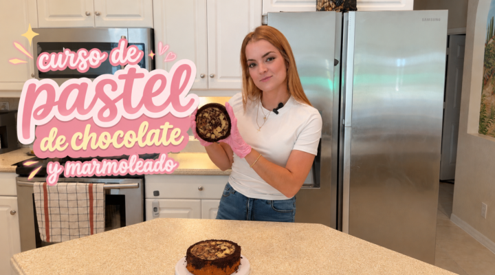 Curso de Pastel de Chocolate y Marmoleado - 🍫✨ ¡YA ESTÁ DISPONIBLE! ✨🍫