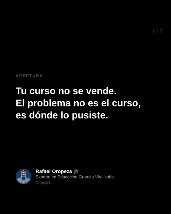 🚀 Tu curso no se vende porque está en el lugar equivocado