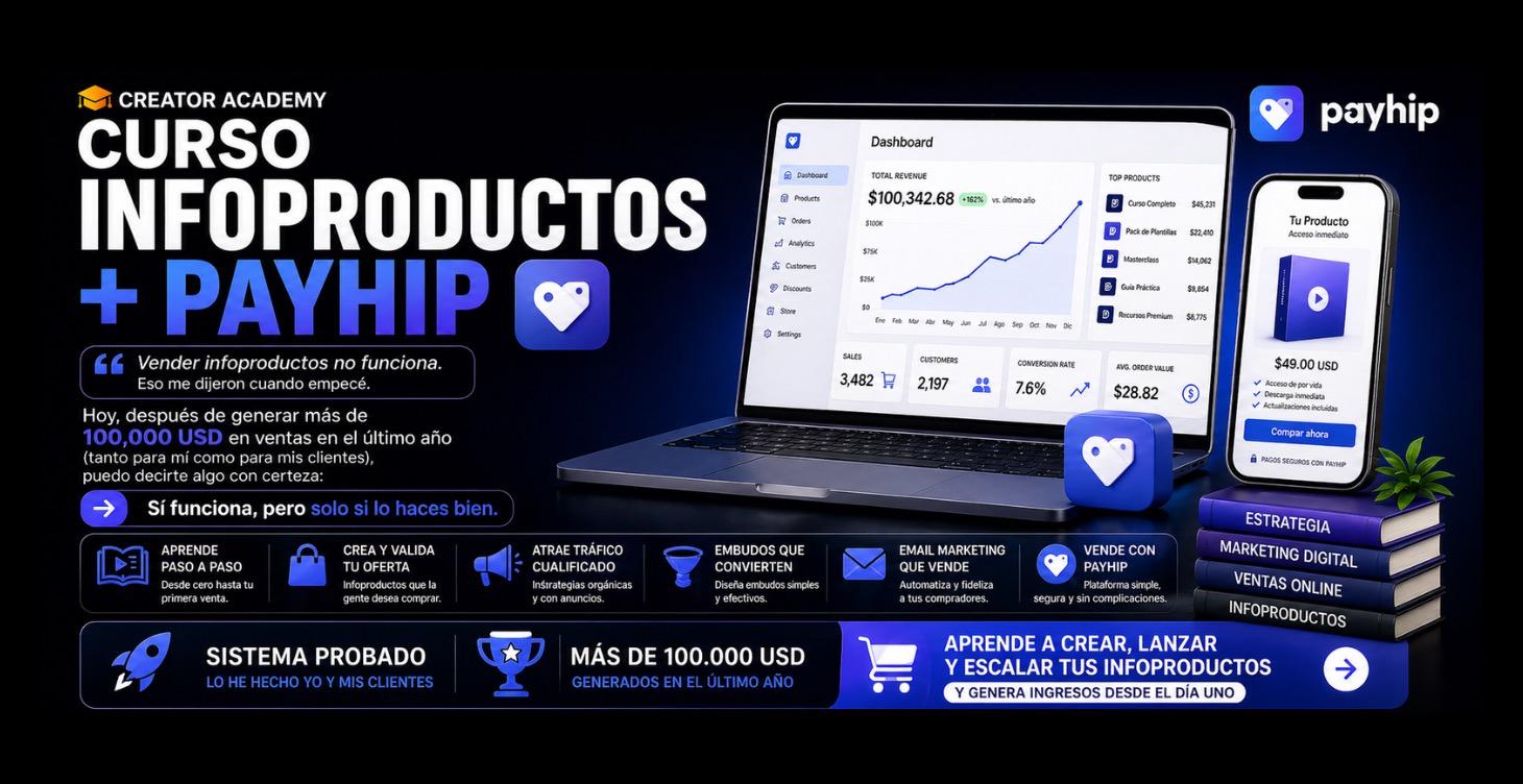CURSO INFOPRODUCTOS + PAYHIP