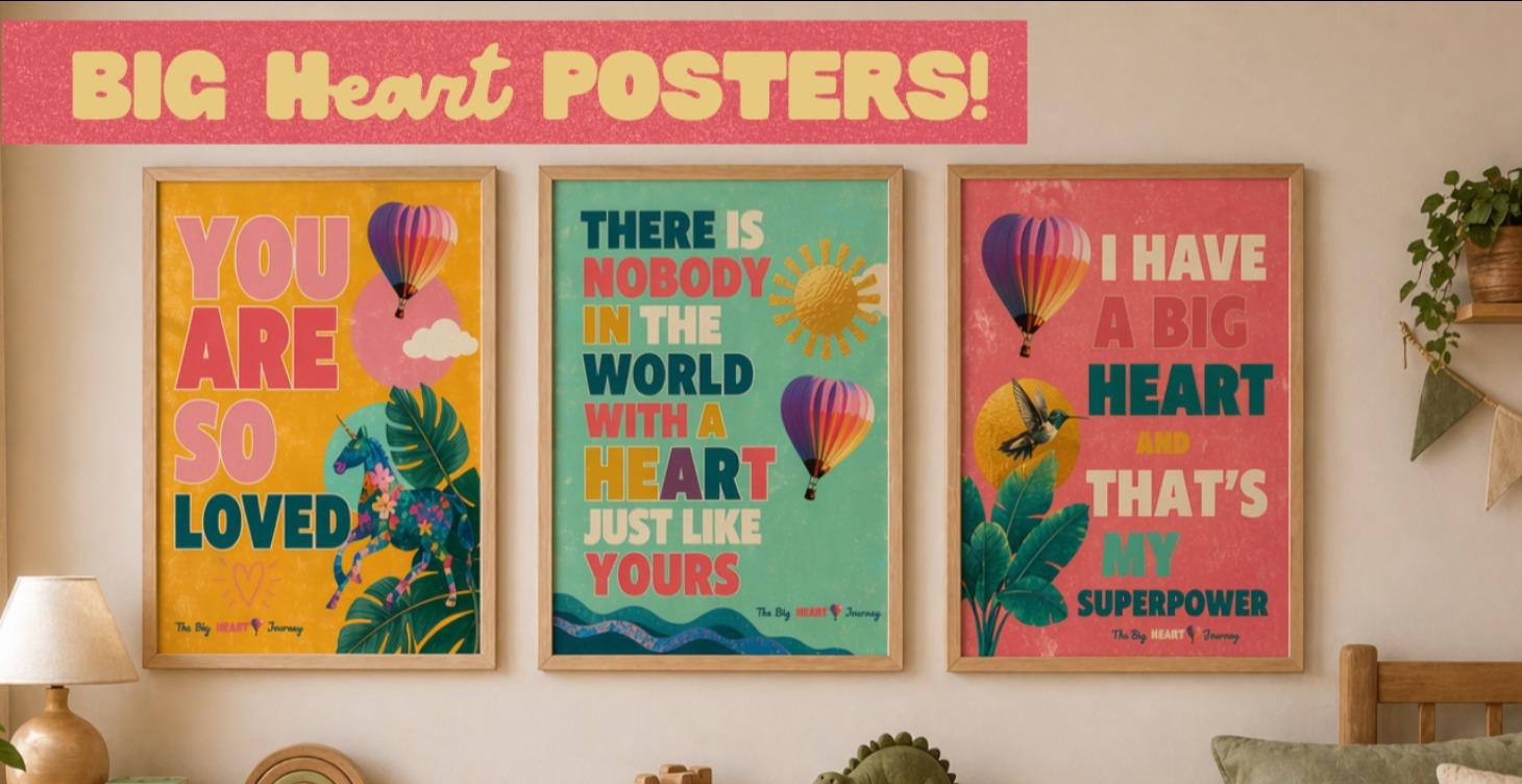 Big Heart Bedroom Posters