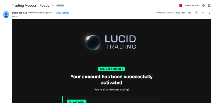 Cuenta nueva de Lucid