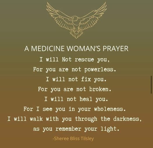 Medicine woman's prayer