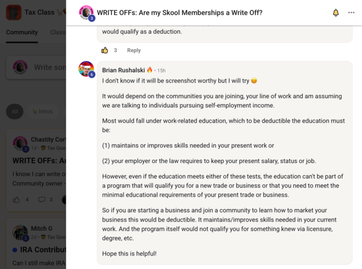 TAXES: Are Your Skool Memberships a Write Off?