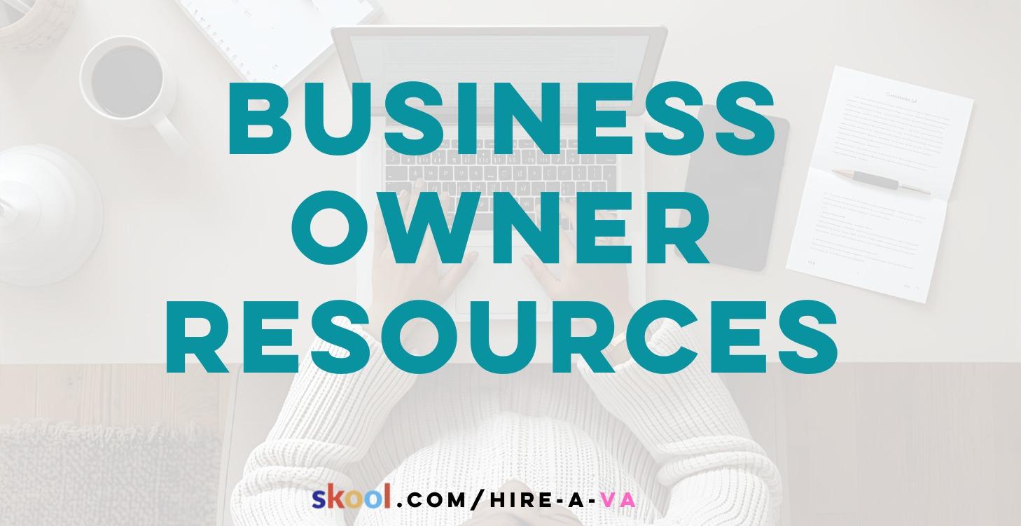 Business Owner Resources