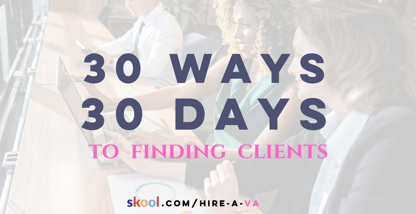 30 Ways in 30 Days