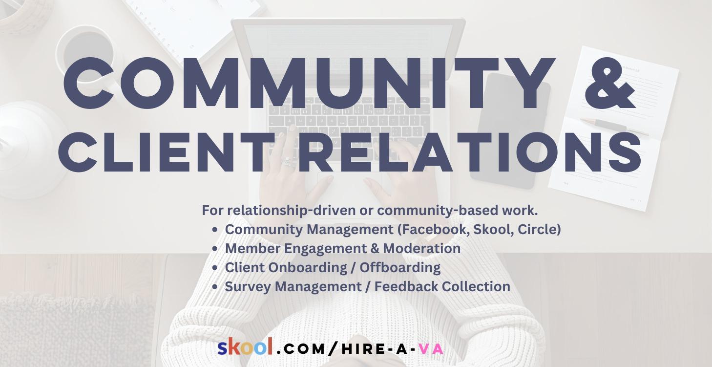 Community & Client Relations